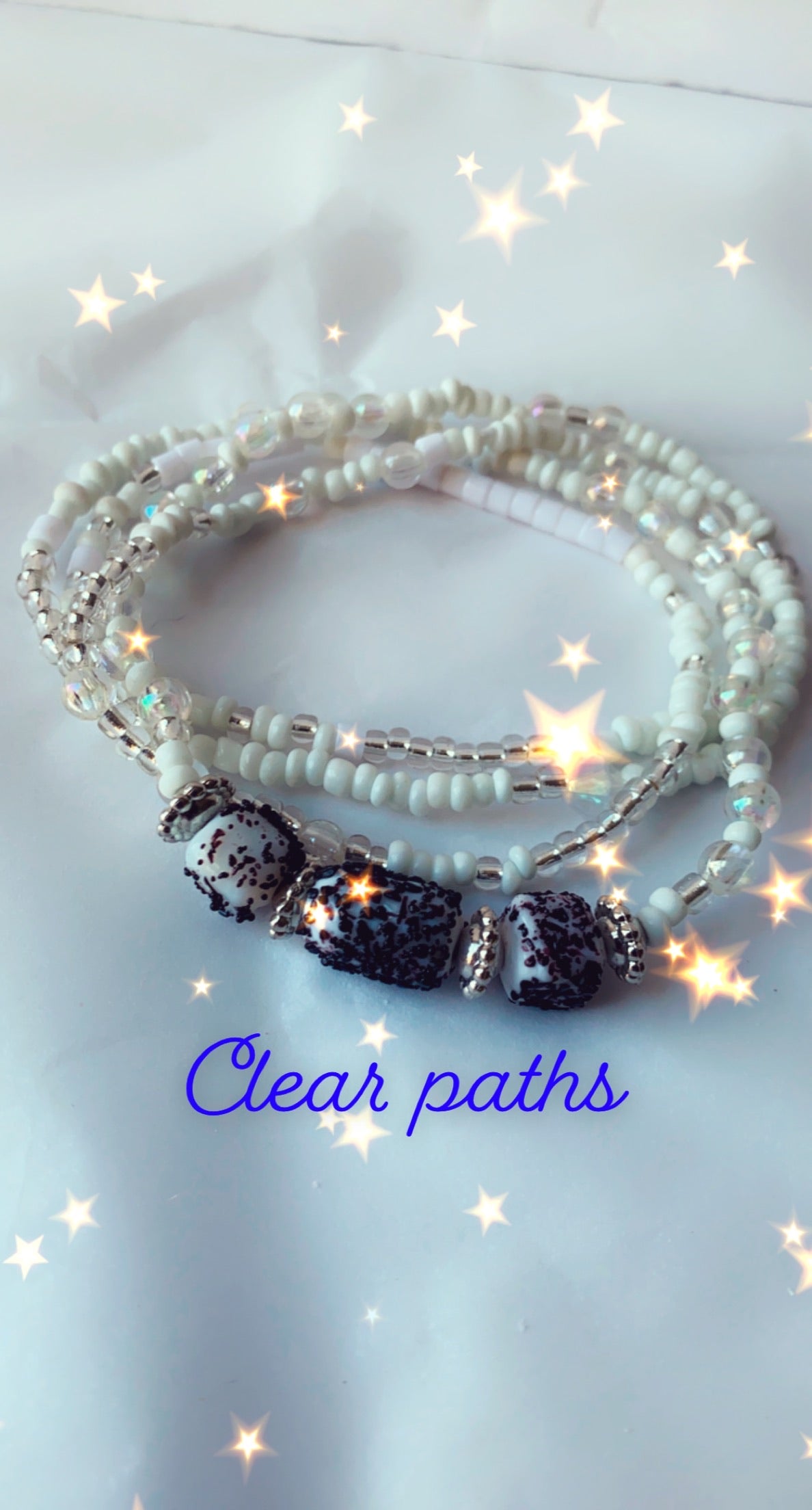 Crystal Clear Paths Custom waist beads