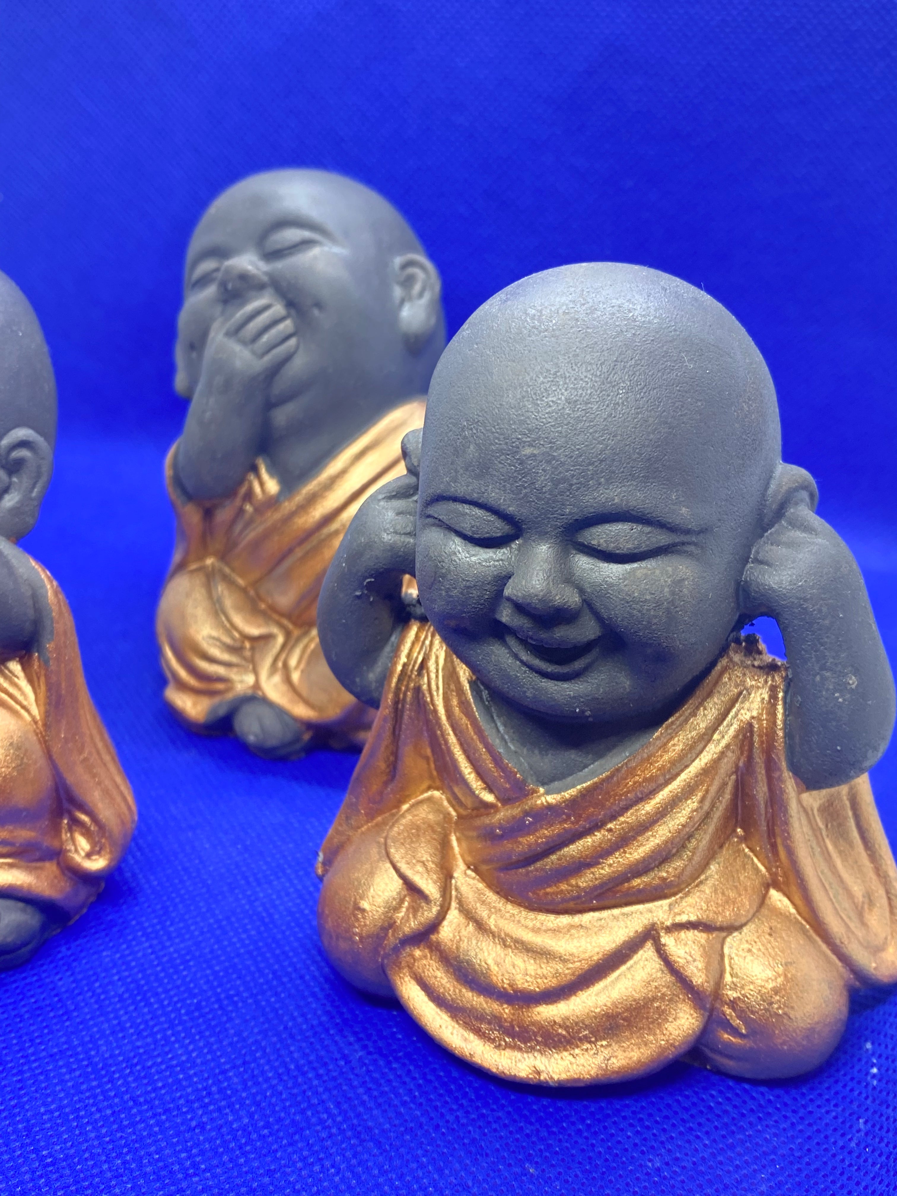 See no evil, hear no evil, Speak no evil Buddha Set of (3)