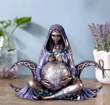 Load image into Gallery viewer, Millennial Gaia Figurine Nature Resin Mother Earth Statue Witchy Room Altar Spiritual Home Garden Decorative Goddess Sculpture
