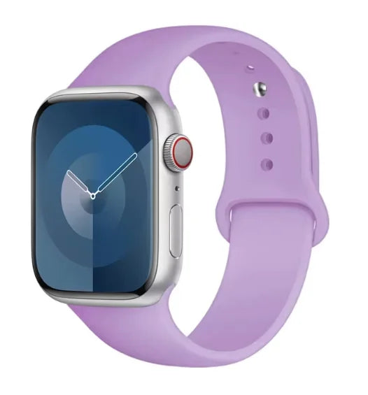 Silicone Band For Apple Watch strap 44mm 45mm 40mm 41mm 42-38mm 45 mm sport bracelet iwatch series 8 7 6 5 4 3 SE 9 Ultra 2 49mm