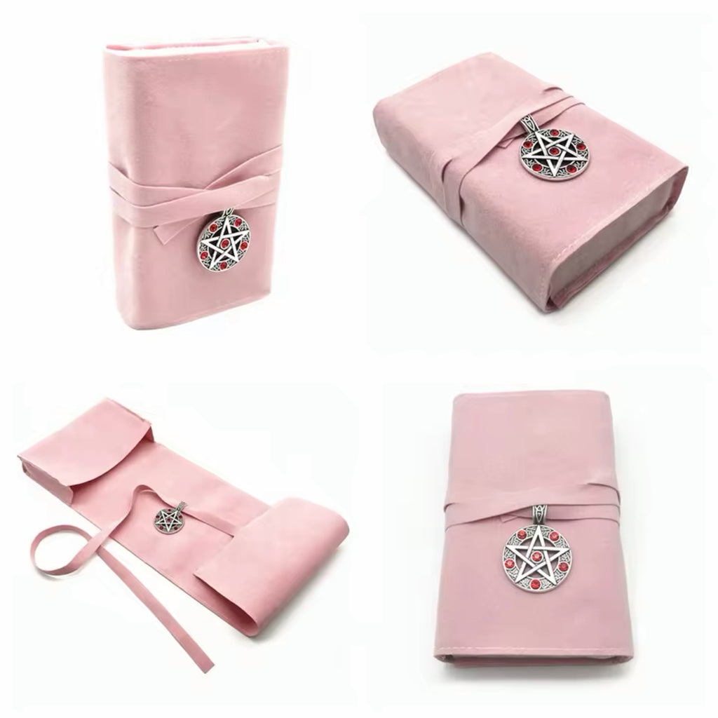 Tarot Pouch Cards Storage Bag Cloth Black Pink Blue Witch Divination Jewelry Astrology Dice Accessories Bags