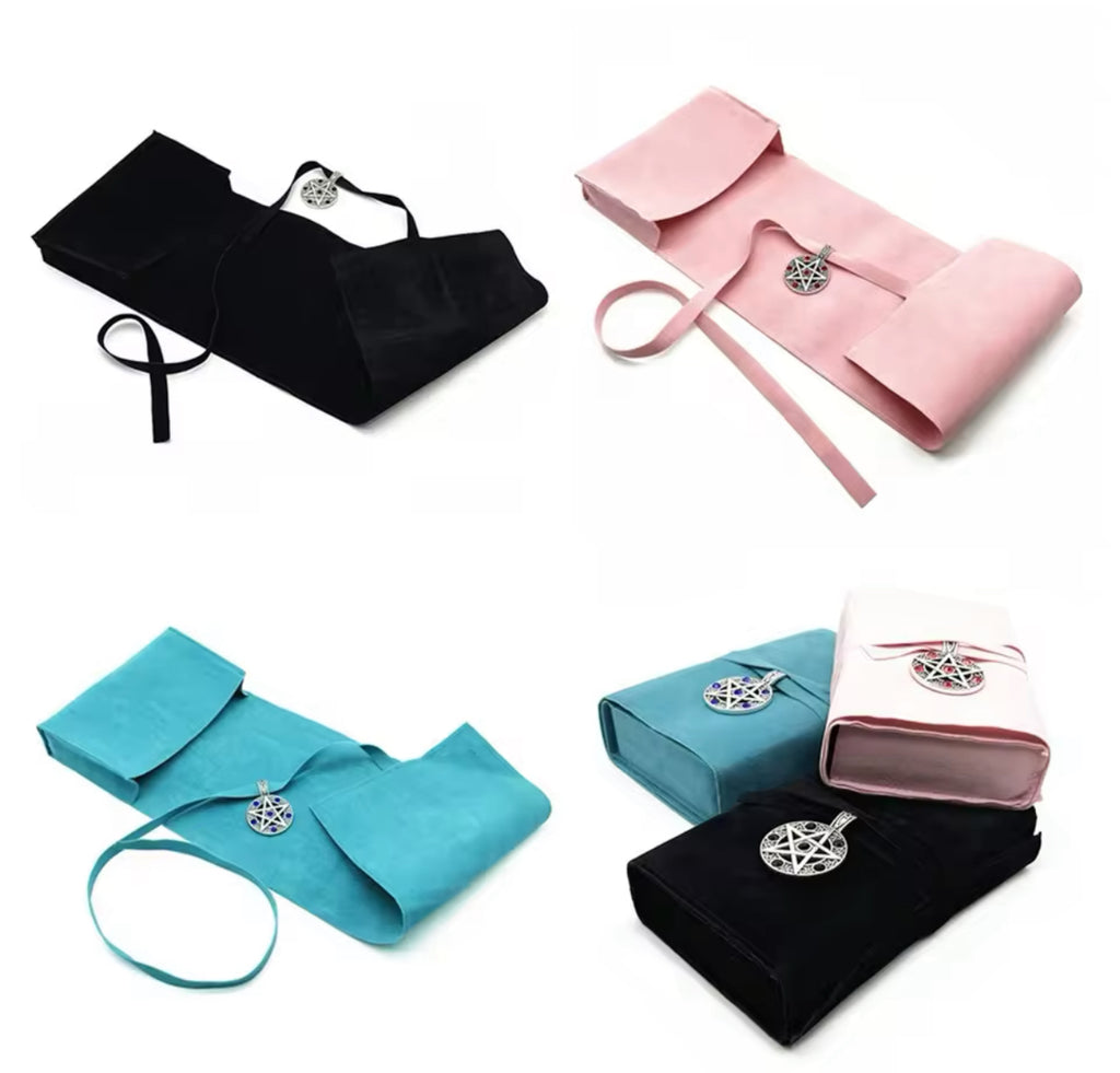 Tarot Pouch Cards Storage Bag Cloth Black Pink Blue Witch Divination Jewelry Astrology Dice Accessories Bags