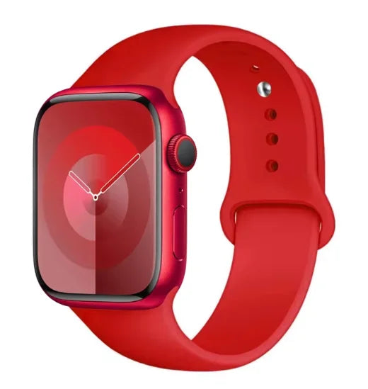 Silicone Band For Apple Watch strap 44mm 45mm 40mm 41mm 42-38mm 45 mm sport bracelet iwatch series 8 7 6 5 4 3 SE 9 Ultra 2 49mm