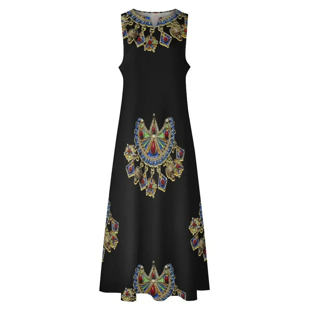 Kabyle jewelry Long Dress dresses women's  clothing trend 2025 Woman dresses Dress