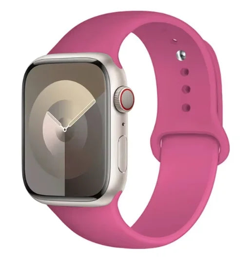 Silicone Band For Apple Watch strap 44mm 45mm 40mm 41mm 42-38mm 45 mm sport bracelet iwatch series 8 7 6 5 4 3 SE 9 Ultra 2 49mm