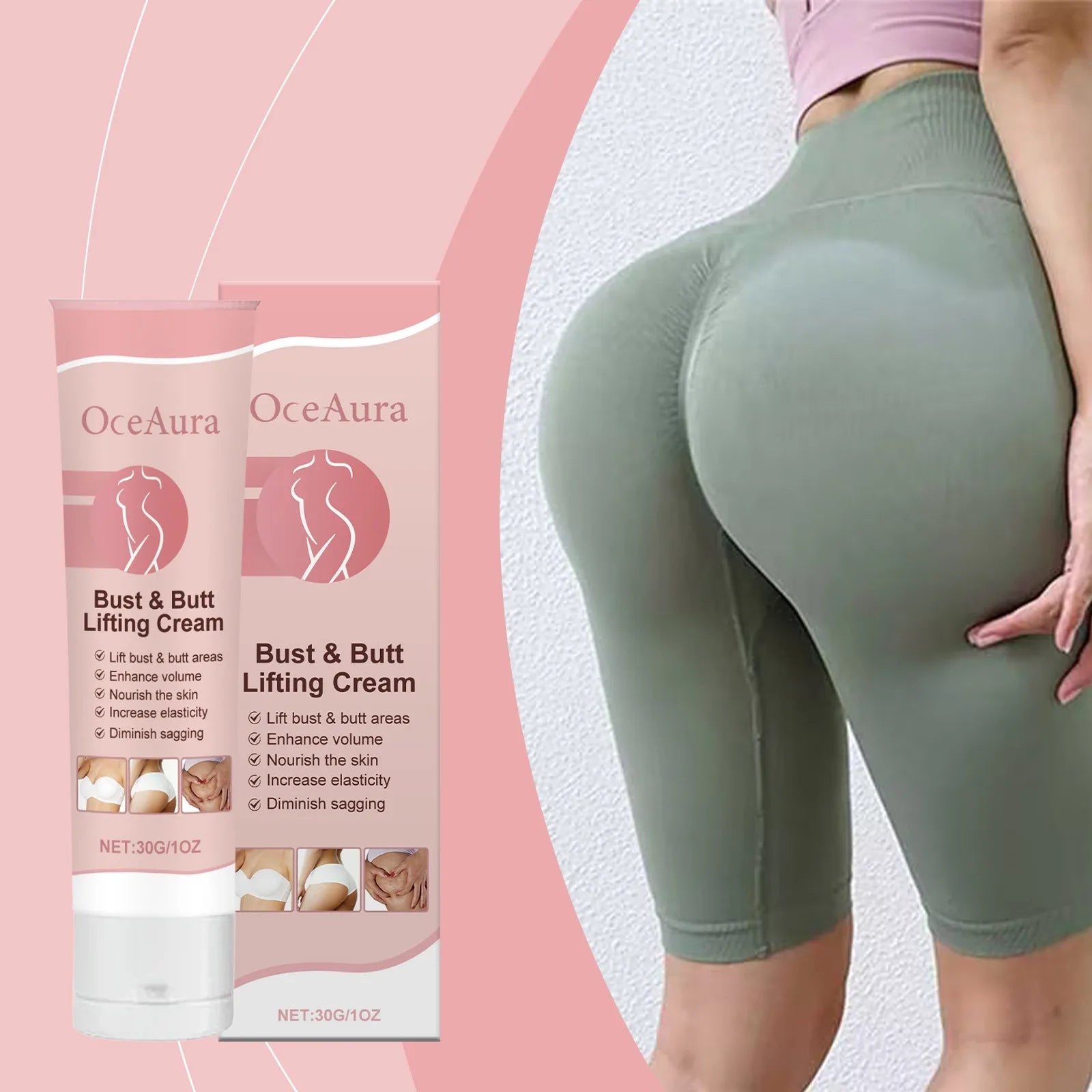 Enlarge Hip Firm Cream Fast Grow Plump Butt Nourish Moisturize Big Ass Prevent Sag Enhance Sexy High Hip Cream for Buttock Care