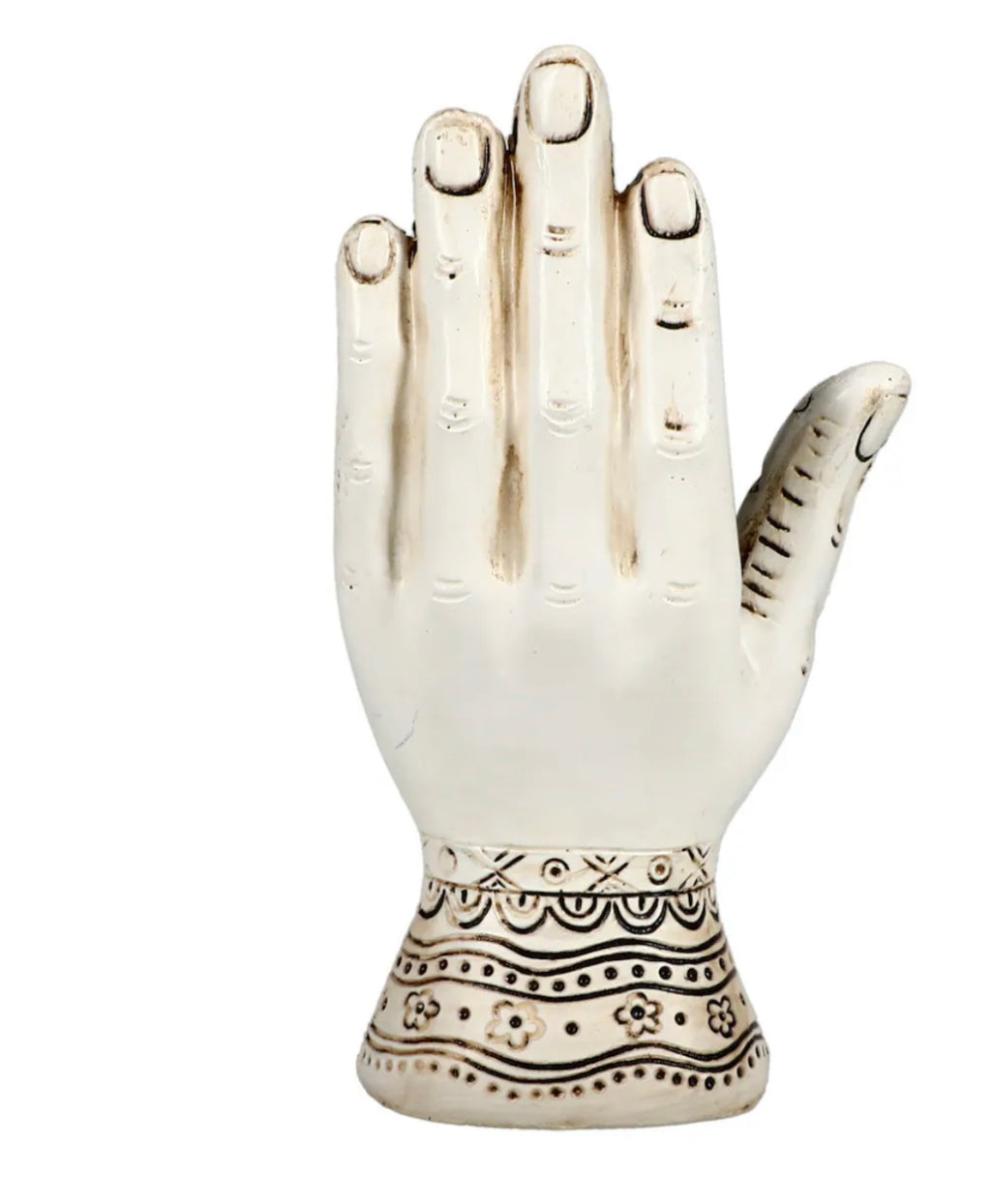 Psychic Fortune Teller Chirology Palmistry Hand Palm Figurine (Black)or (White)