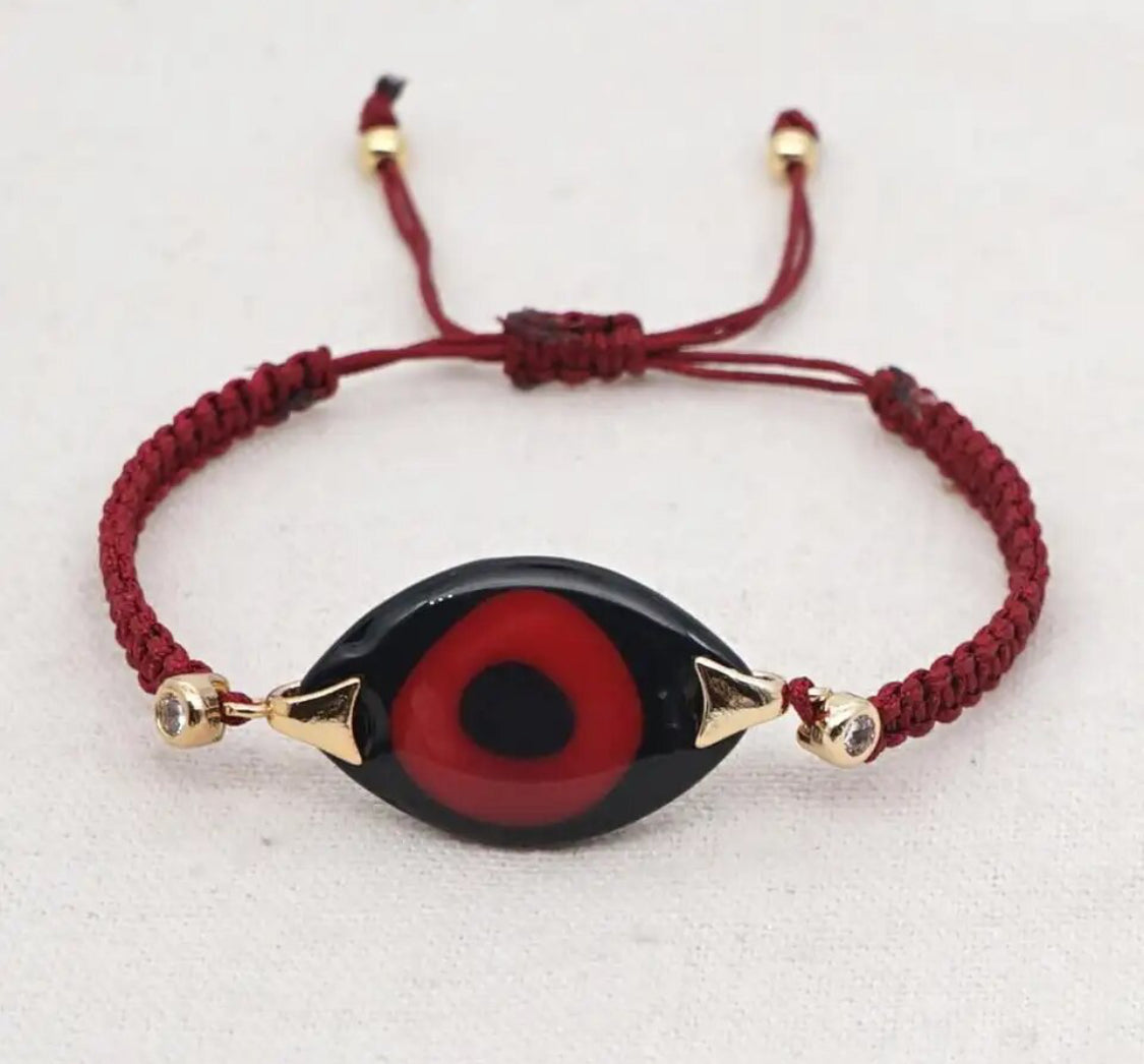 Lucky Evil Eye Jewellery Friendship Gift Pulsera Braided Bracelets Turkish Eye Bracelet Jewelry