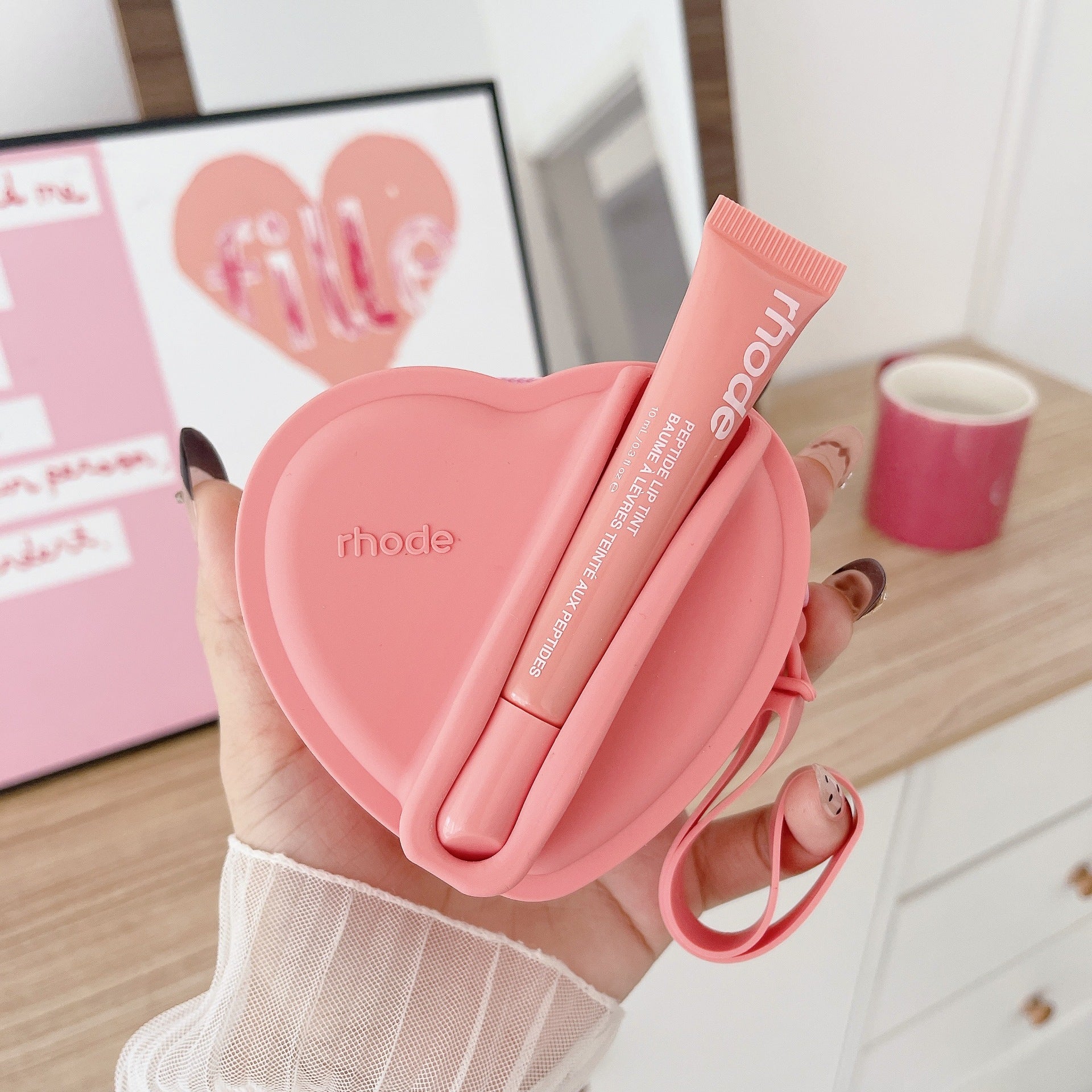 Portable Silicone Lipstick And Earphone Storage Bag