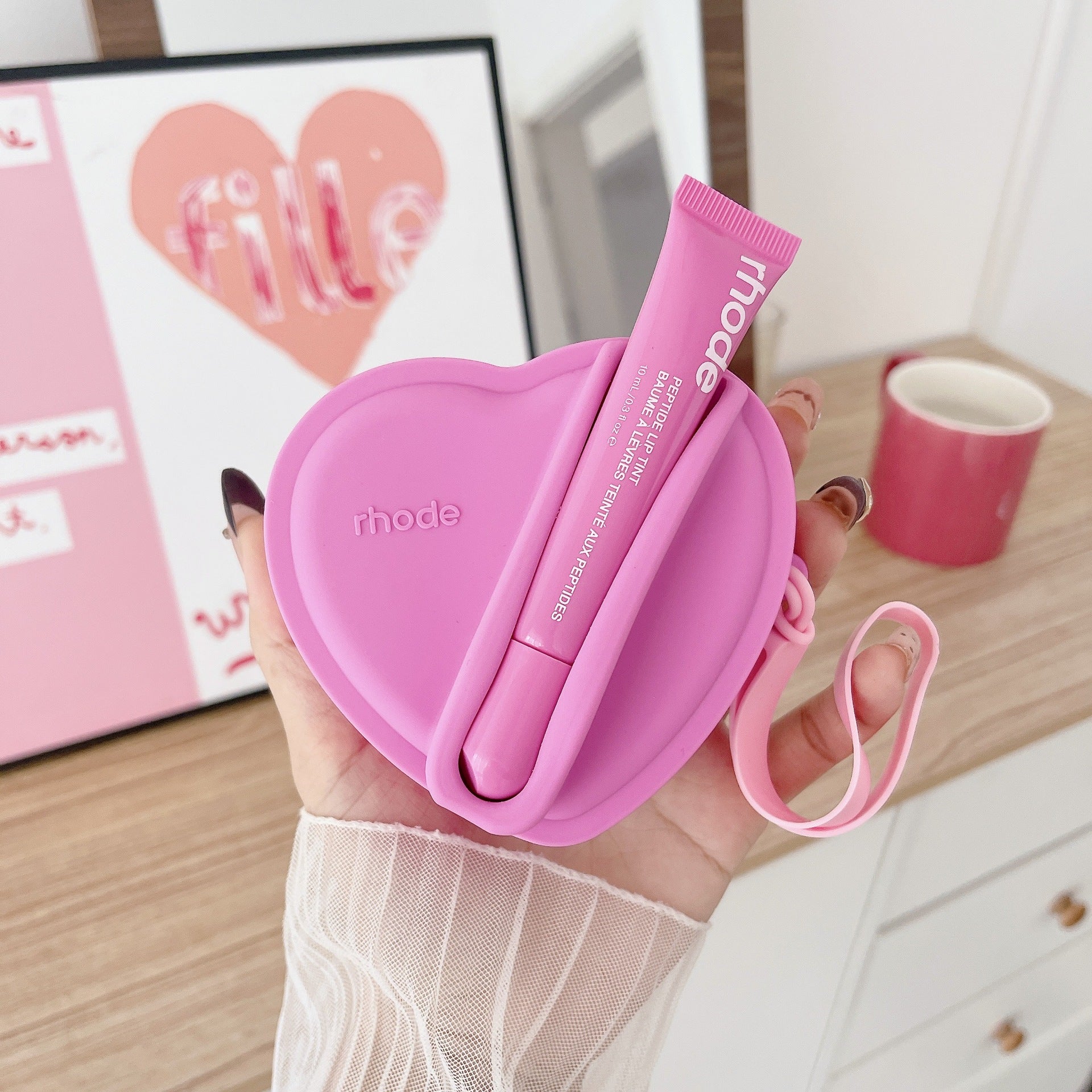 Portable Silicone Lipstick And Earphone Storage Bag