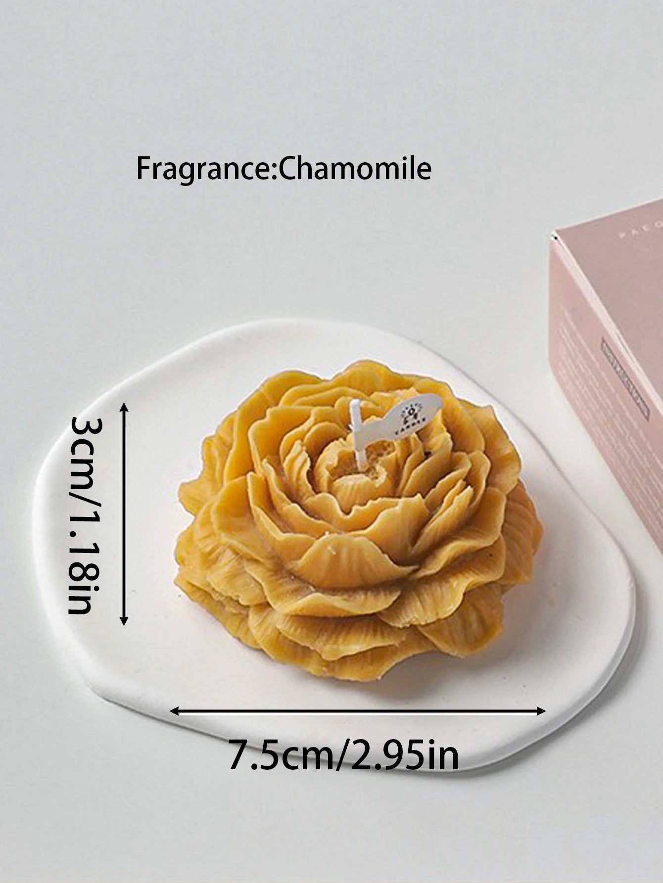 3D Peony Aromatic Candle Creative Flower Shape Aromatherapy Day Scented