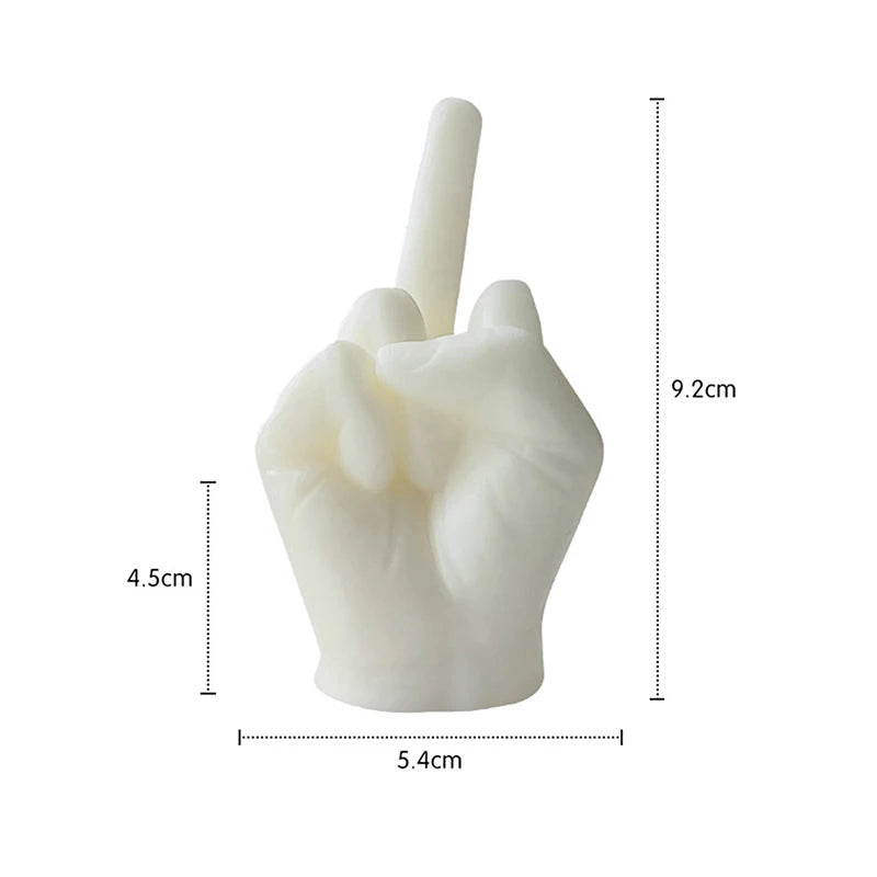 Candles Middle Finger Shaped Gesture Scented Candles Durable Funny Quirky Gifts Home Decoration Ornaments