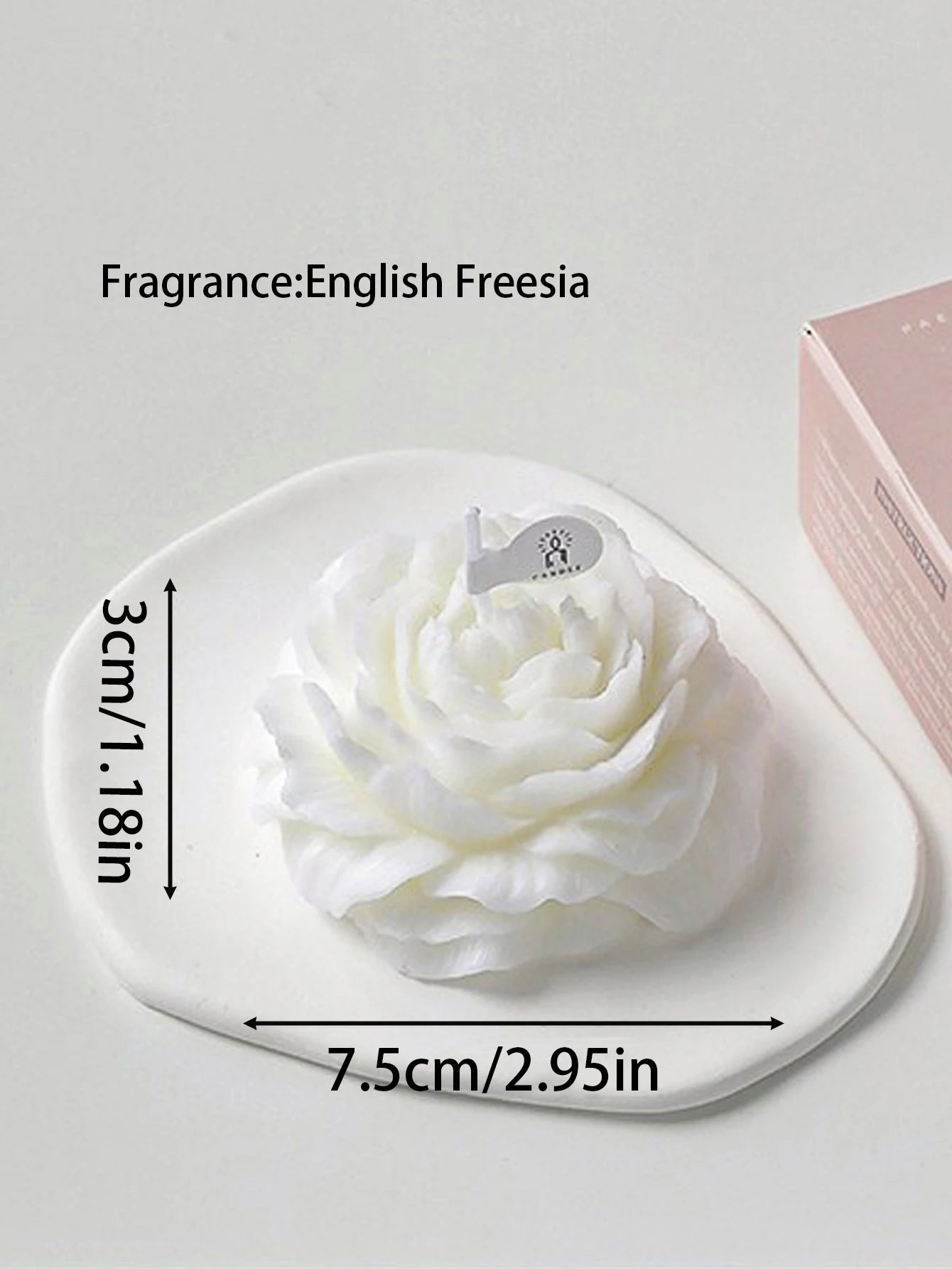 3D Peony Aromatic Candle Creative Flower Shape Aromatherapy Day Scented