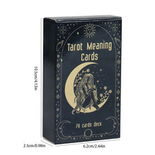 Load image into Gallery viewer, 78 Cards / Deck Tarot Meaning Cards English Version Board Game Oracle Deck Divination Party Fortune Telling Gifts for Girls
