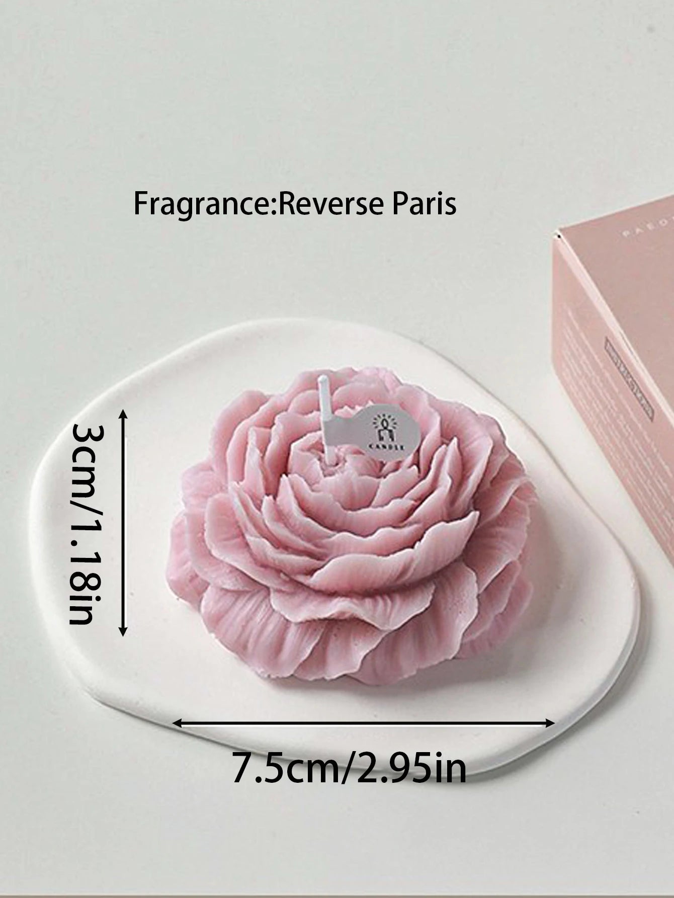 3D Peony Aromatic Candle Creative Flower Shape Aromatherapy Day Scented