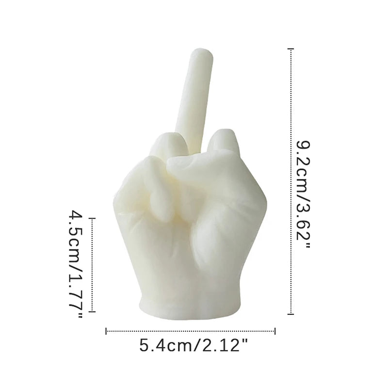 Candles Middle Finger Shaped Gesture Scented Candles Durable Funny Quirky Gifts Home Decoration Ornaments