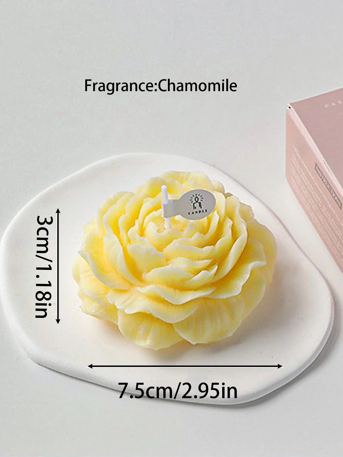 3D Peony Aromatic Candle Creative Flower Shape Aromatherapy Day Scented