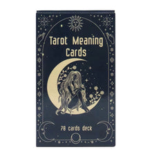 Load image into Gallery viewer, 78 Cards / Deck Tarot Meaning Cards English Version Board Game Oracle Deck Divination Party Fortune Telling Gifts for Girls
