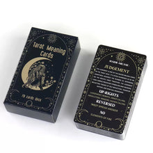Load image into Gallery viewer, 78 Cards / Deck Tarot Meaning Cards English Version Board Game Oracle Deck Divination Party Fortune Telling Gifts for Girls
