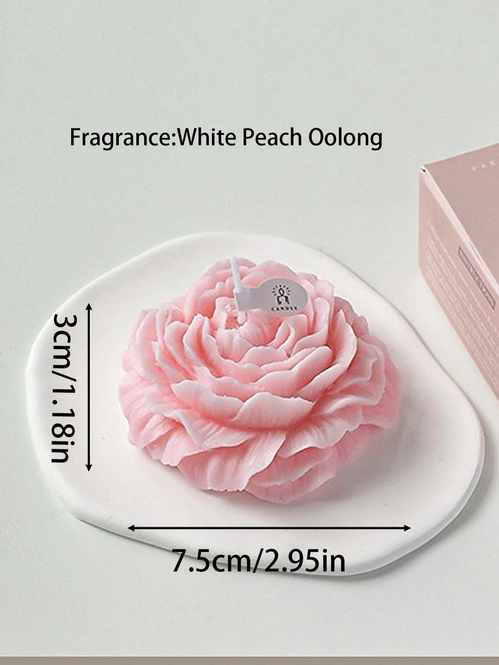3D Peony Aromatic Candle Creative Flower Shape Aromatherapy Day Scented