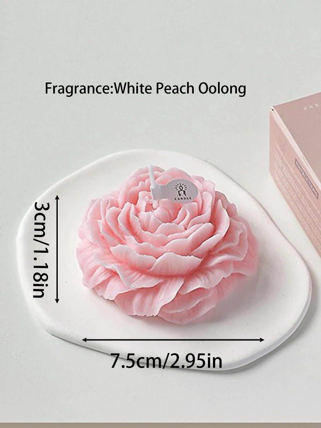 3D Peony Aromatic Candle Creative Flower Shape Aromatherapy Day Scented