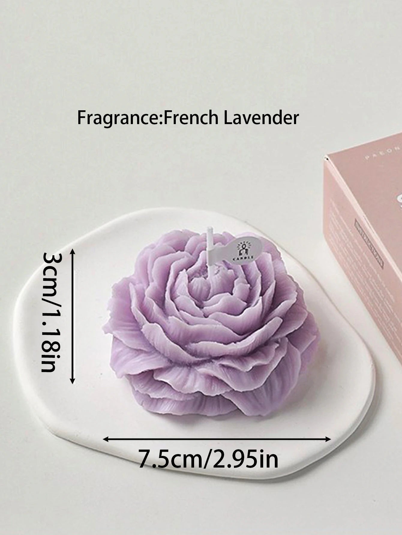 3D Peony Aromatic Candle Creative Flower Shape Aromatherapy Day Scented