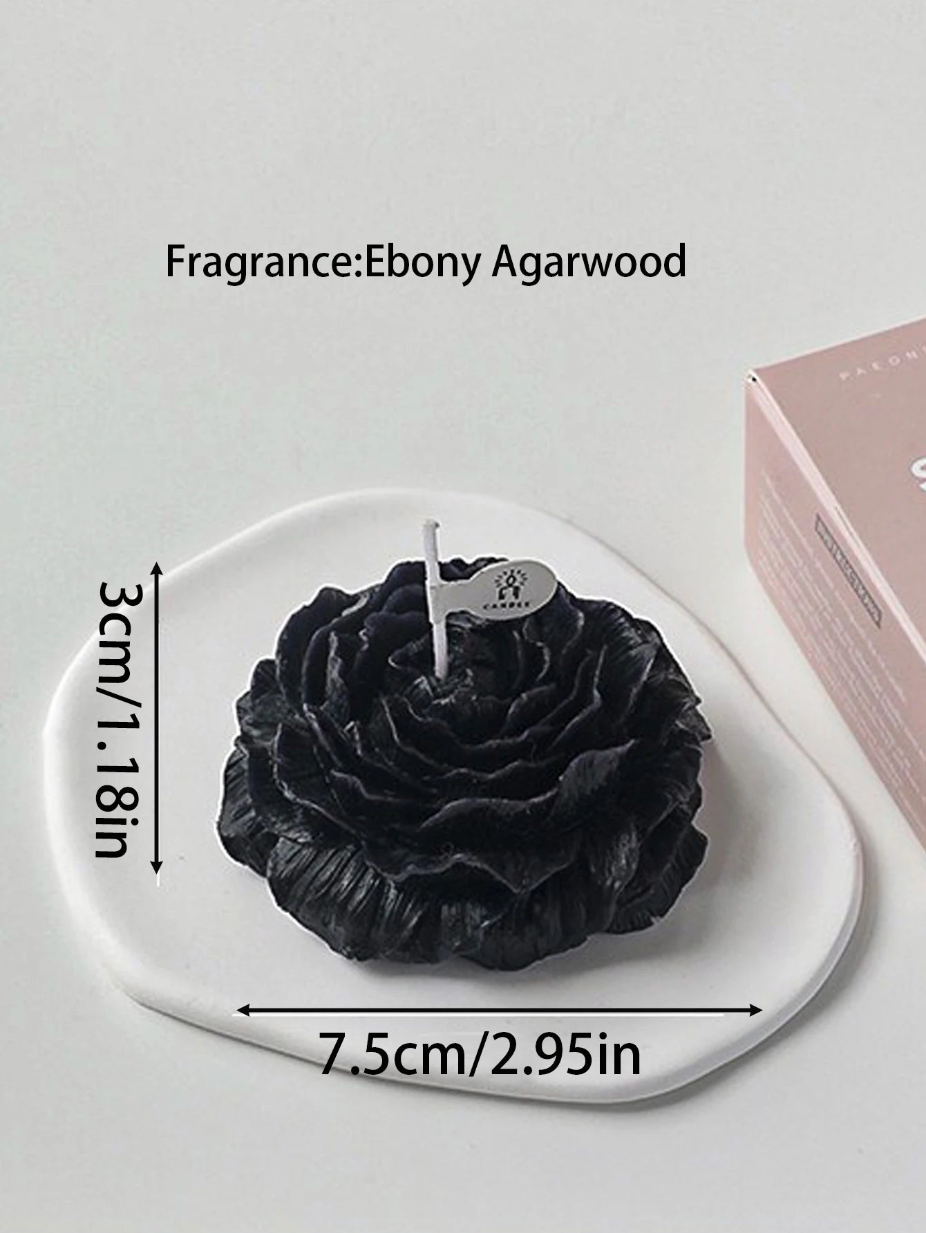3D Peony Aromatic Candle Creative Flower Shape Aromatherapy Day Scented