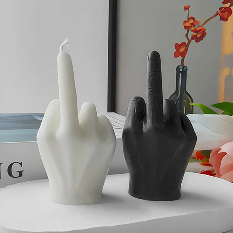 Candles Middle Finger Shaped Gesture Scented Candles