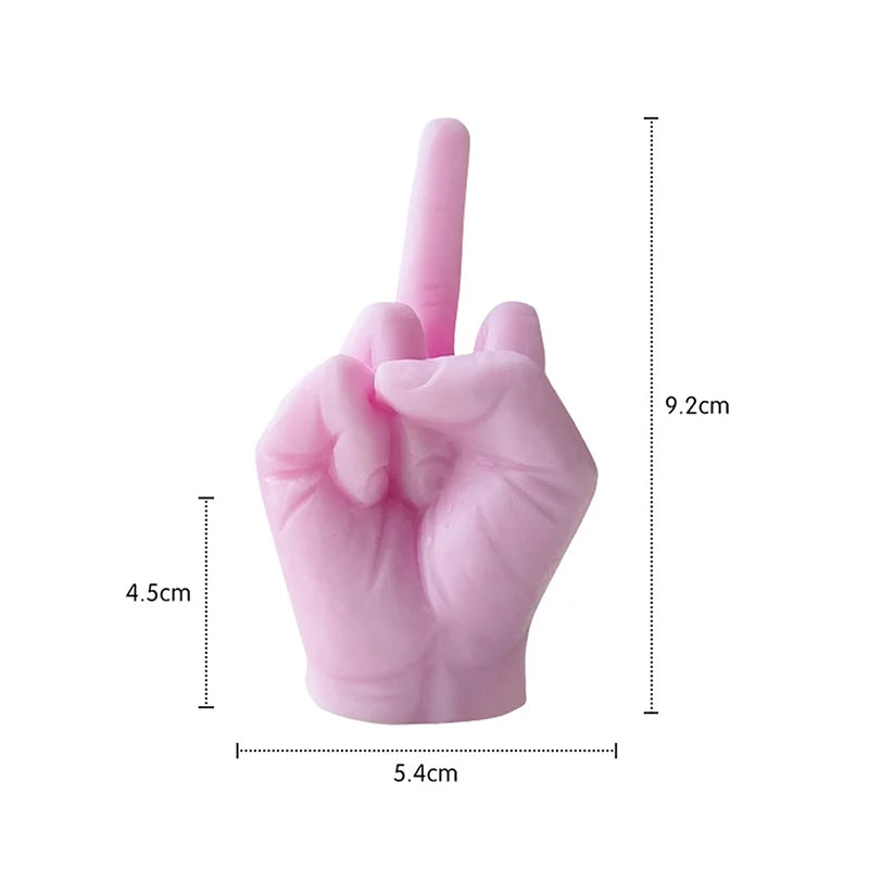 Candles Middle Finger Shaped Gesture Scented Candles