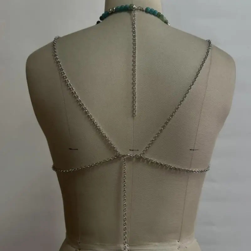 Retail/Drop Shipping Pearls Body Chain Bra Multilayer Body Chain Harness Body Jewelry Accessories