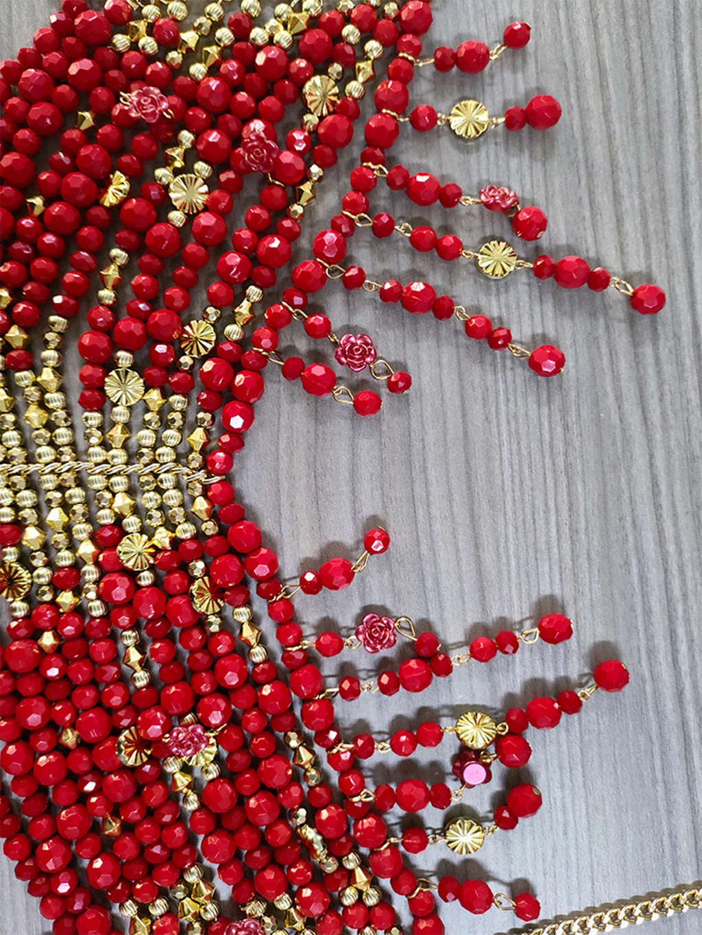 New Women's NeckLace Beaded Vest Hollowed Out Top Jewelry Outer Tops Hanging Neck Sling Fashion Bra Stone Fan clothing
