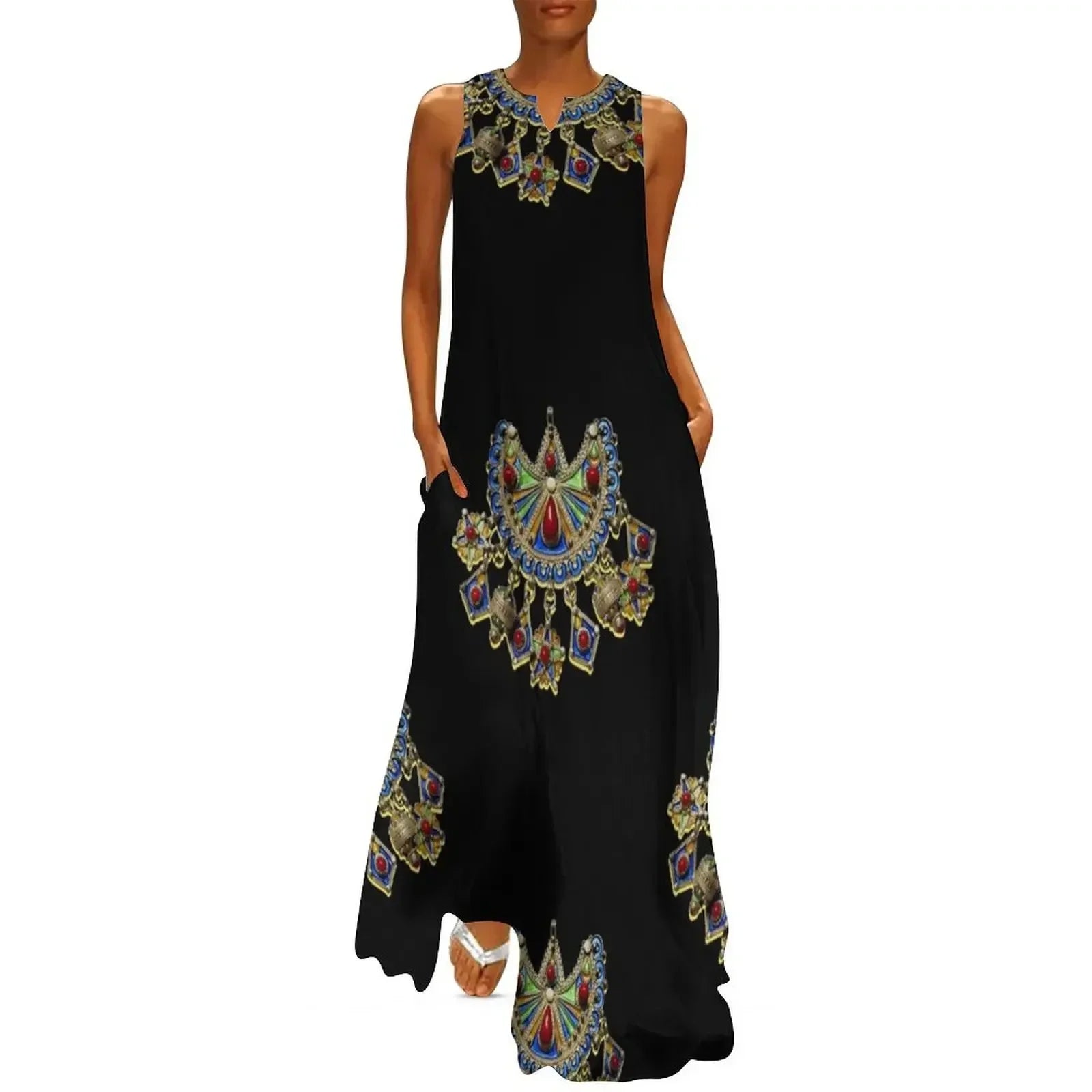 Kabyle jewelry Long Dress dresses women's  clothing trend 2025 Woman dresses Dress