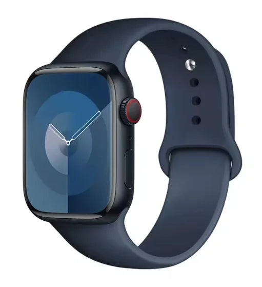 Silicone Band For Apple Watch strap 44mm 45mm 40mm 41mm 42-38mm 45 mm sport bracelet iwatch series 8 7 6 5 4 3 SE 9 Ultra 2 49mm