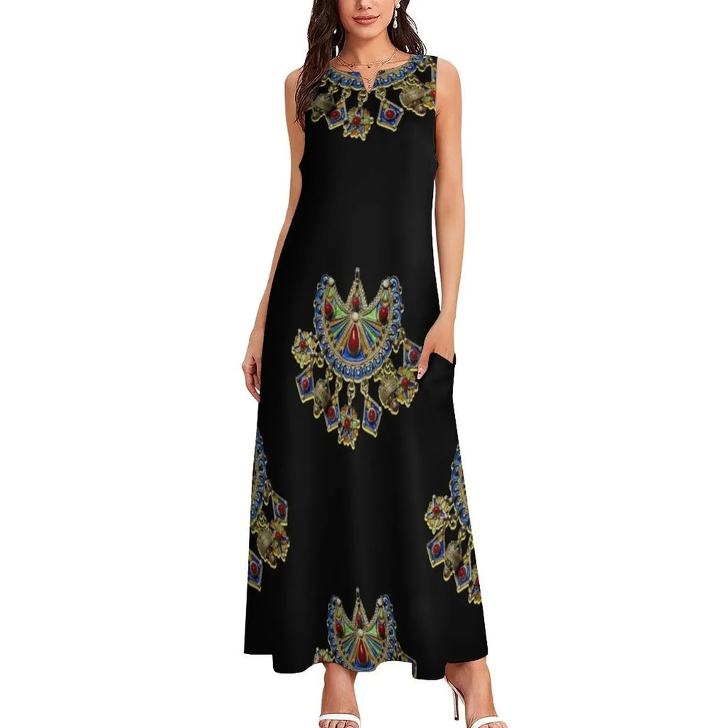 Kabyle jewelry Long Dress dresses women's  clothing trend 2025 Woman dresses Dress