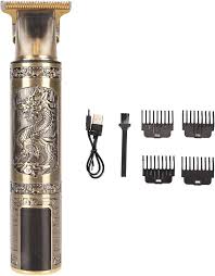 2025 T9 HairClipper Beard Shaving Body Hair Trimmer Clippers Electric Machine Men Haircut Machine 0mm Barber ShaverDragon Carved