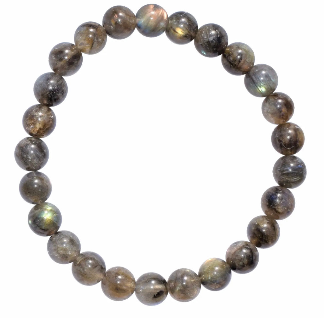 CHARGED Premium Labradorite Crystal 8mm Bead Bracelet