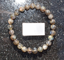 Load image into Gallery viewer, CHARGED Premium Labradorite Crystal 8mm Bead Bracelet
