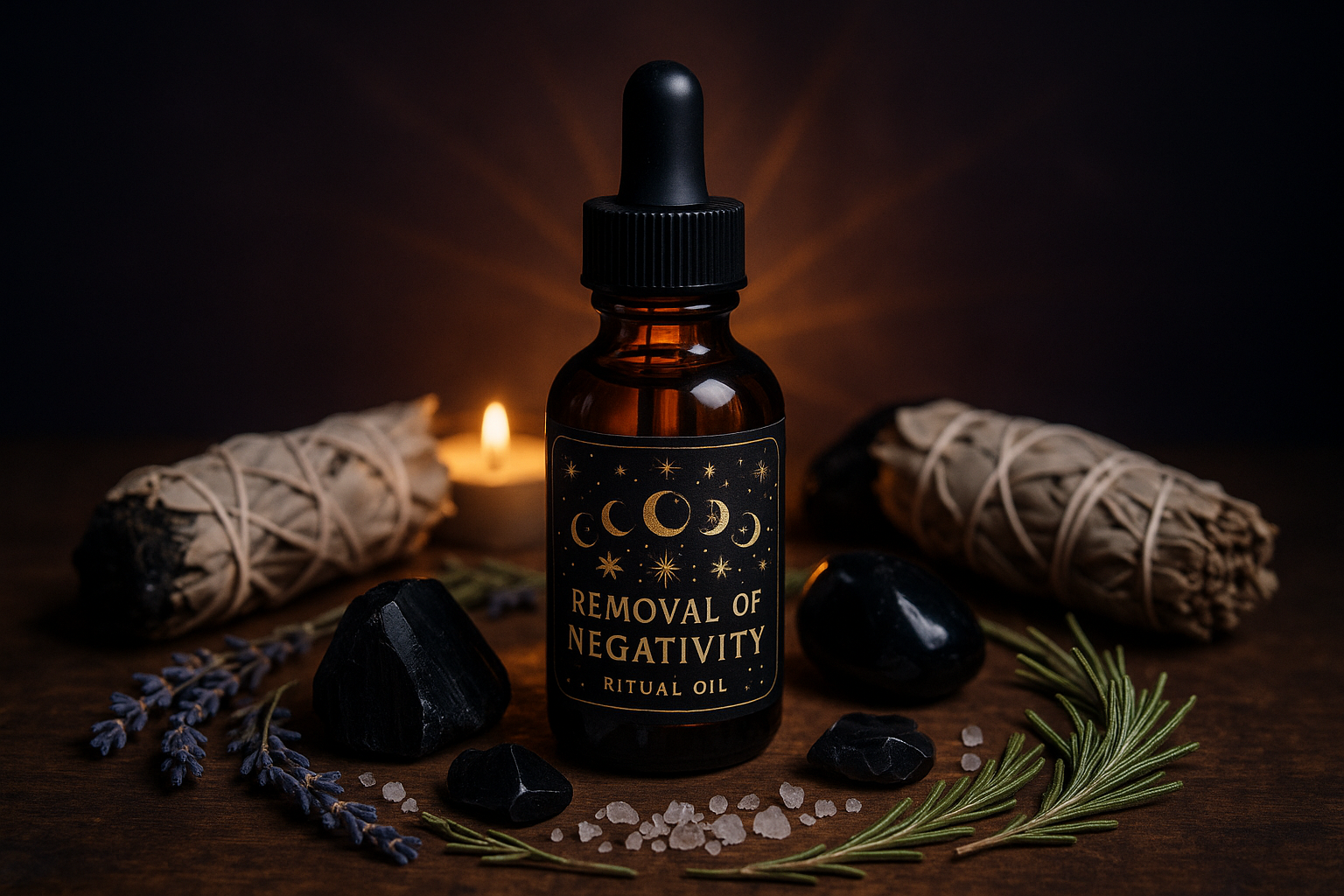 Remove negativity ritual oil