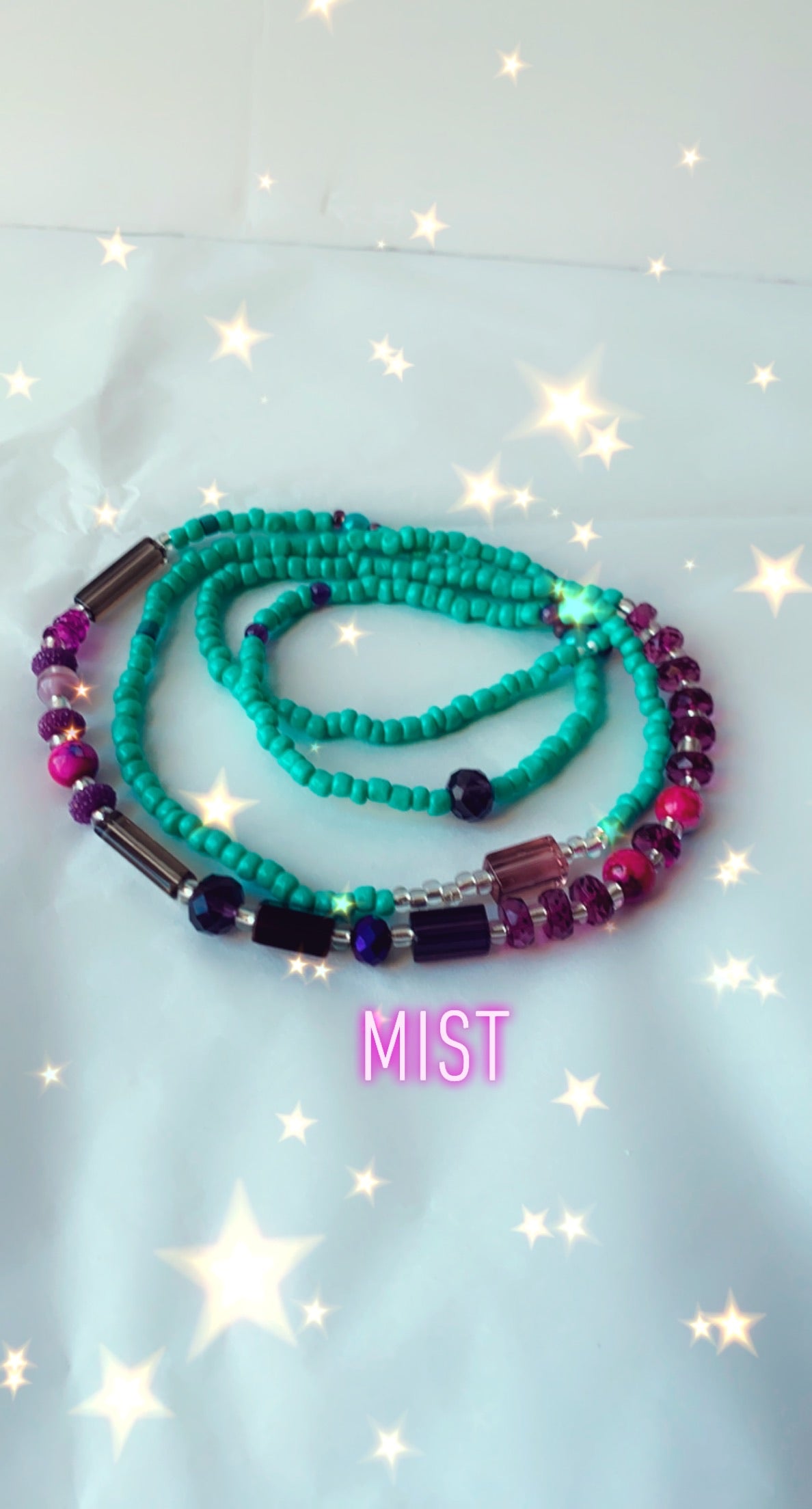 Custom  Crystals Waist Beads