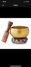 Load image into Gallery viewer, Tibetan Singing Bowl Set Authentic Handcrafted Meditation Chakra Healing
