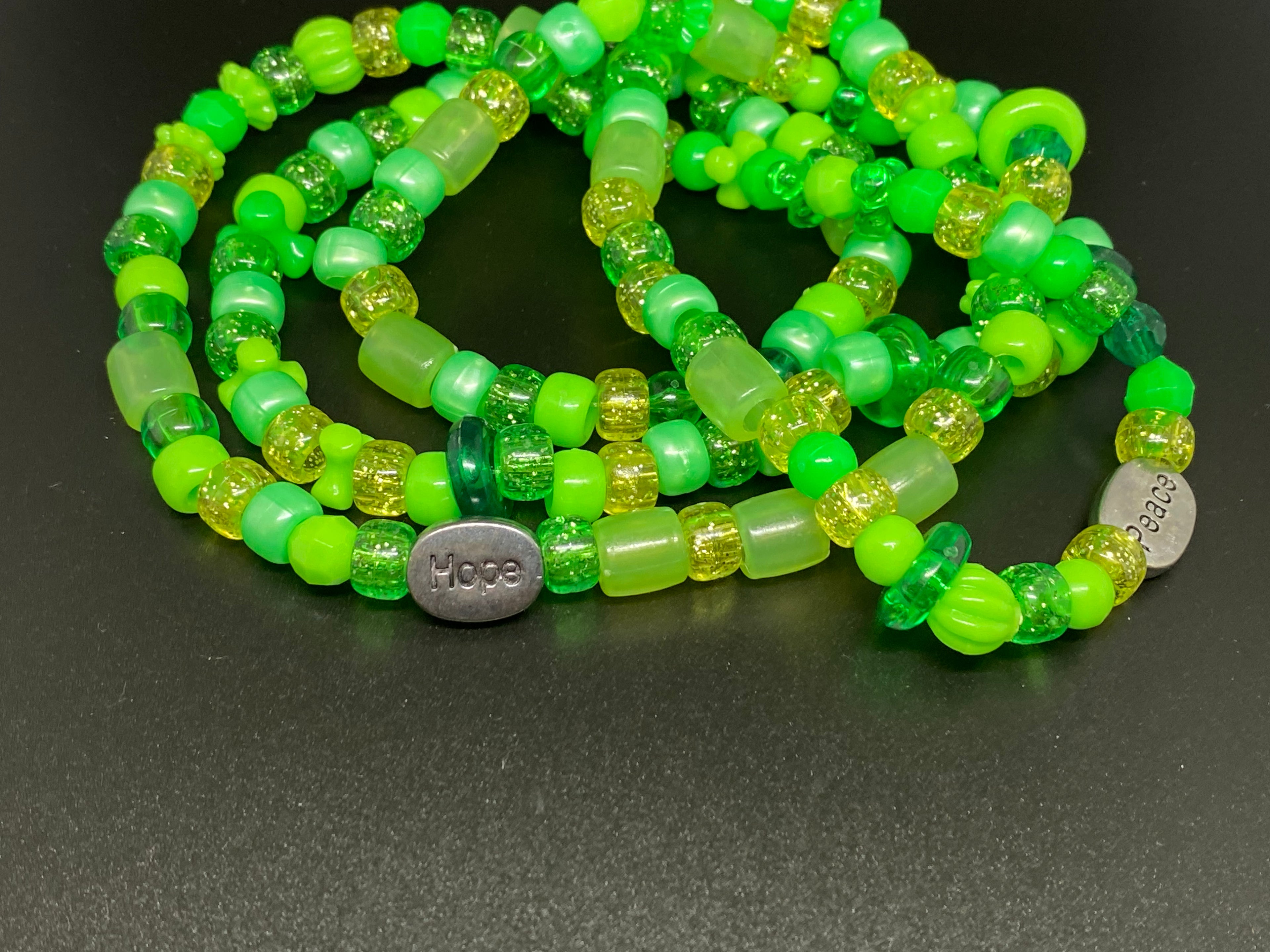 Glow in the dark waist beads