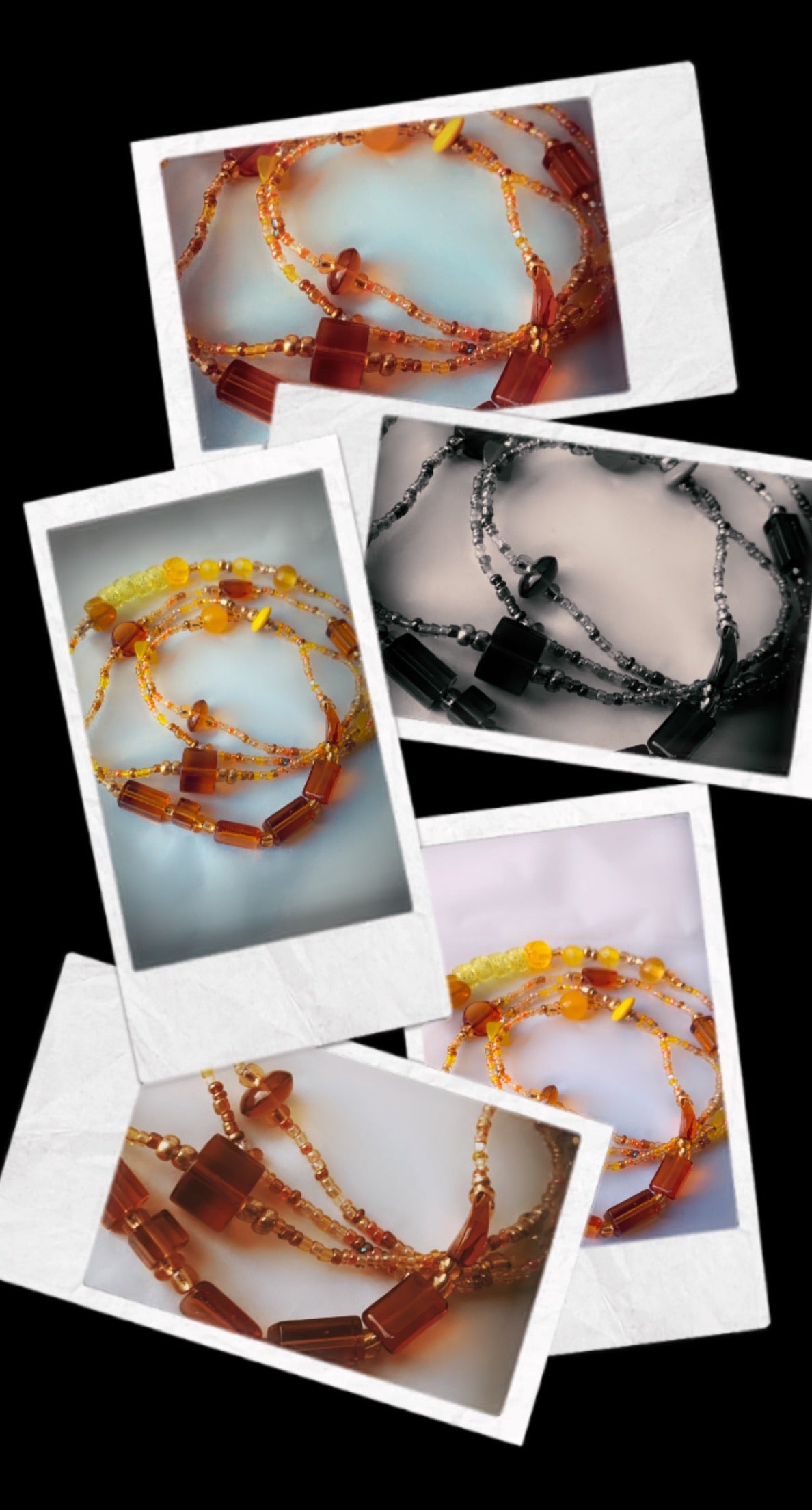 Sun Rise Crystal waist beads