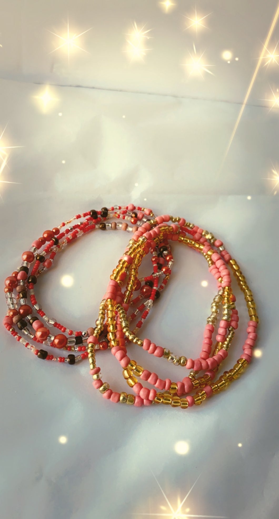 Multi color Waist beads