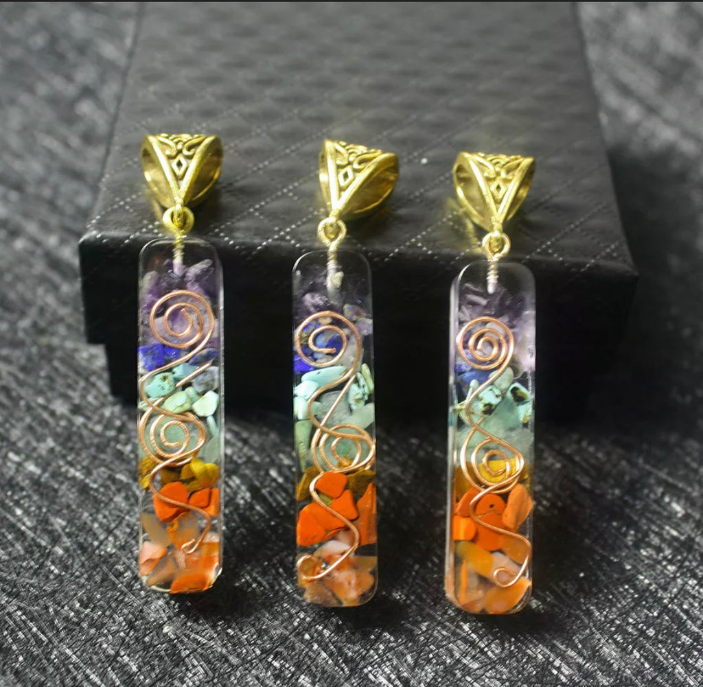 Handmade Natural Chakra Orgone Energy Healing Pendant Necklace