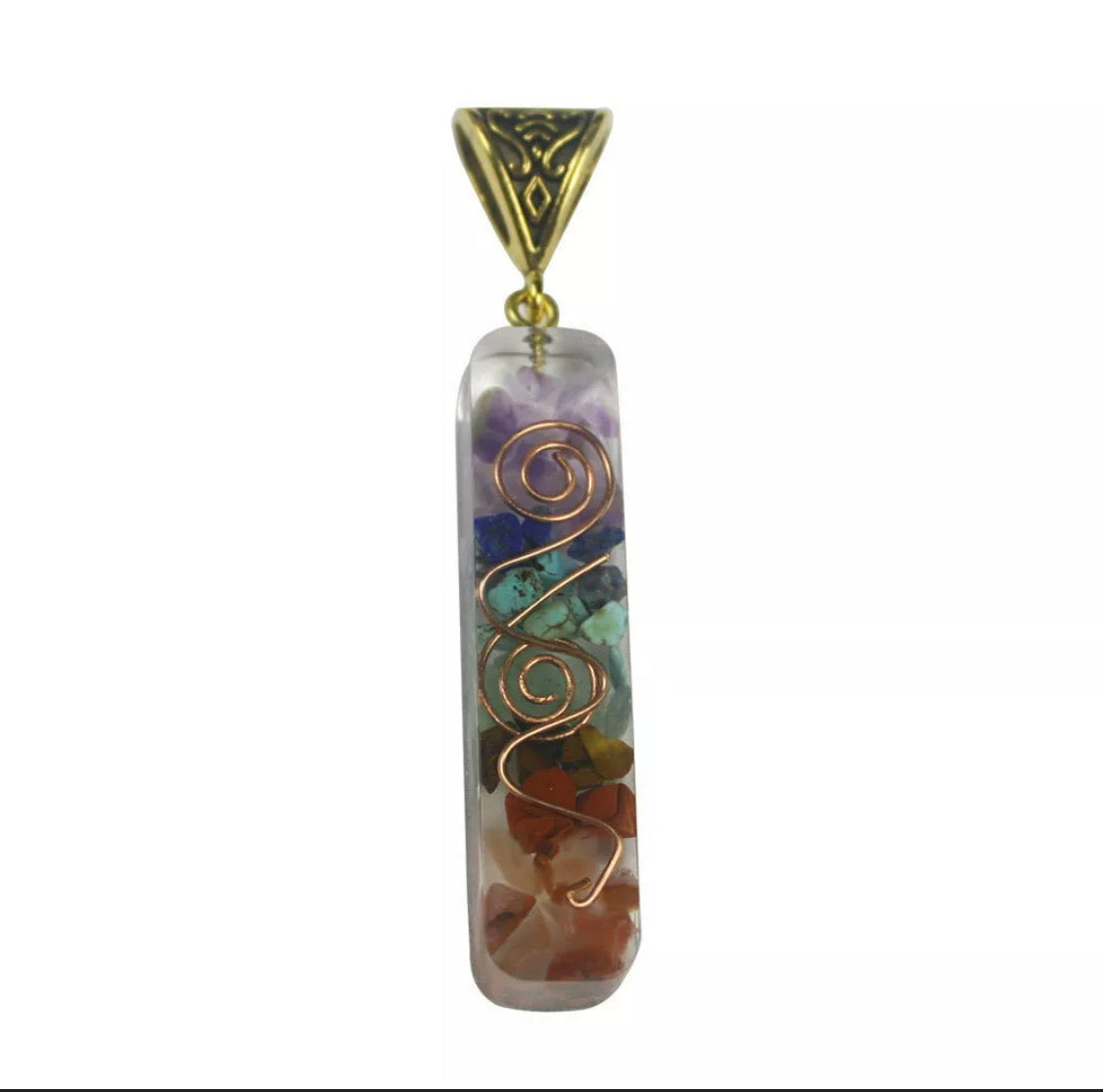 Handmade Natural Chakra Orgone Energy Healing Pendant Necklace