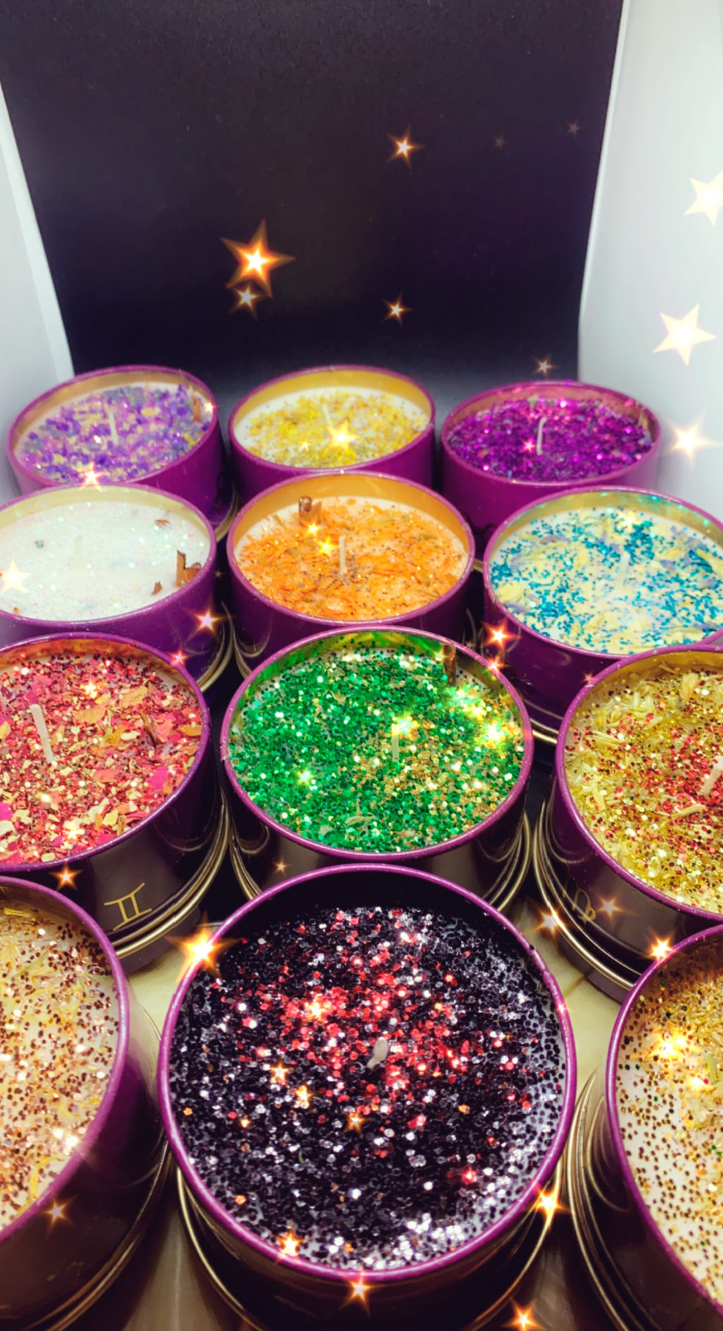 Spiritual Zodiac candles.