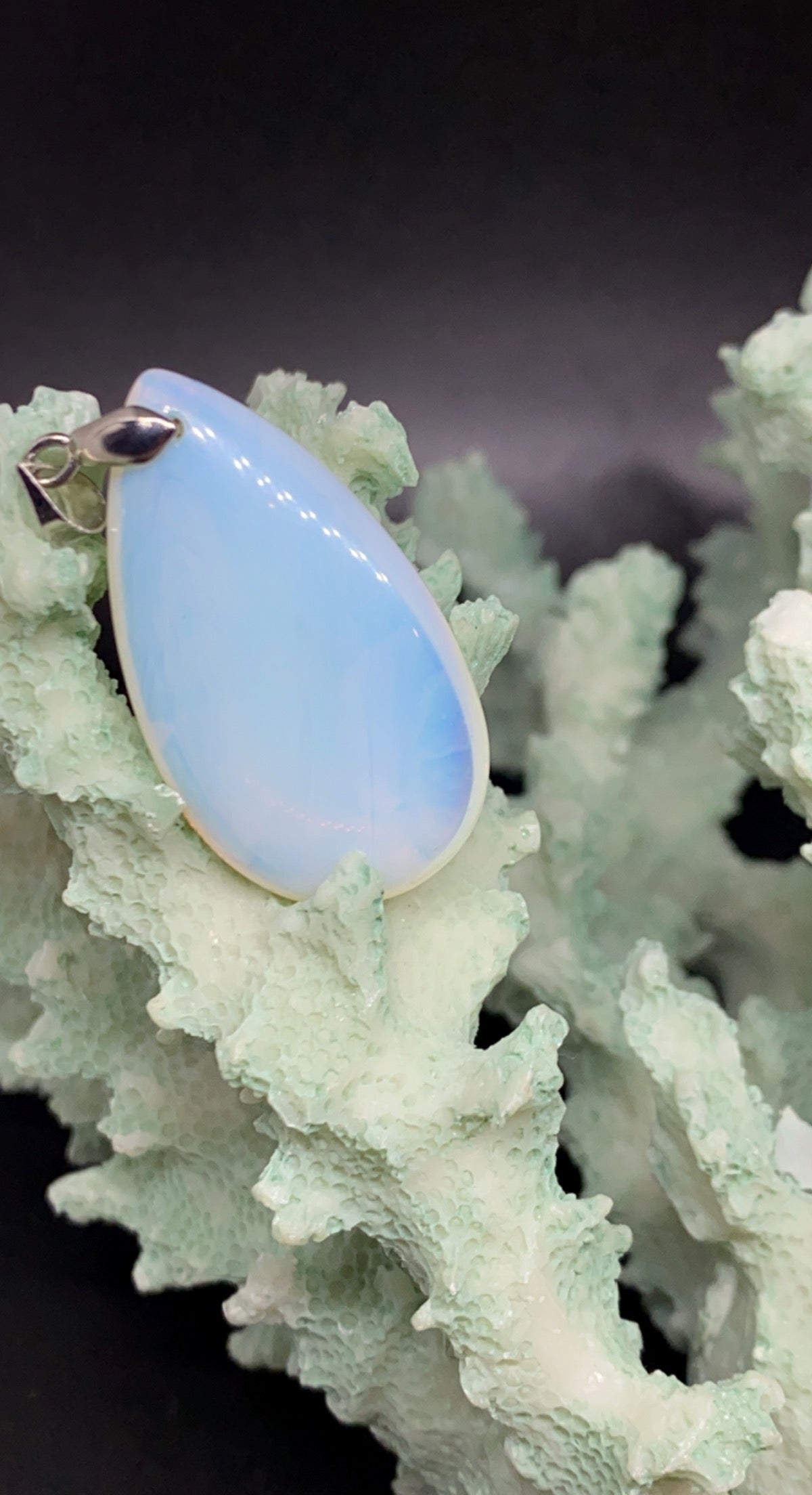 Opal Gemstones pendant energy Chakra Reiki Healing Amulet already blessed