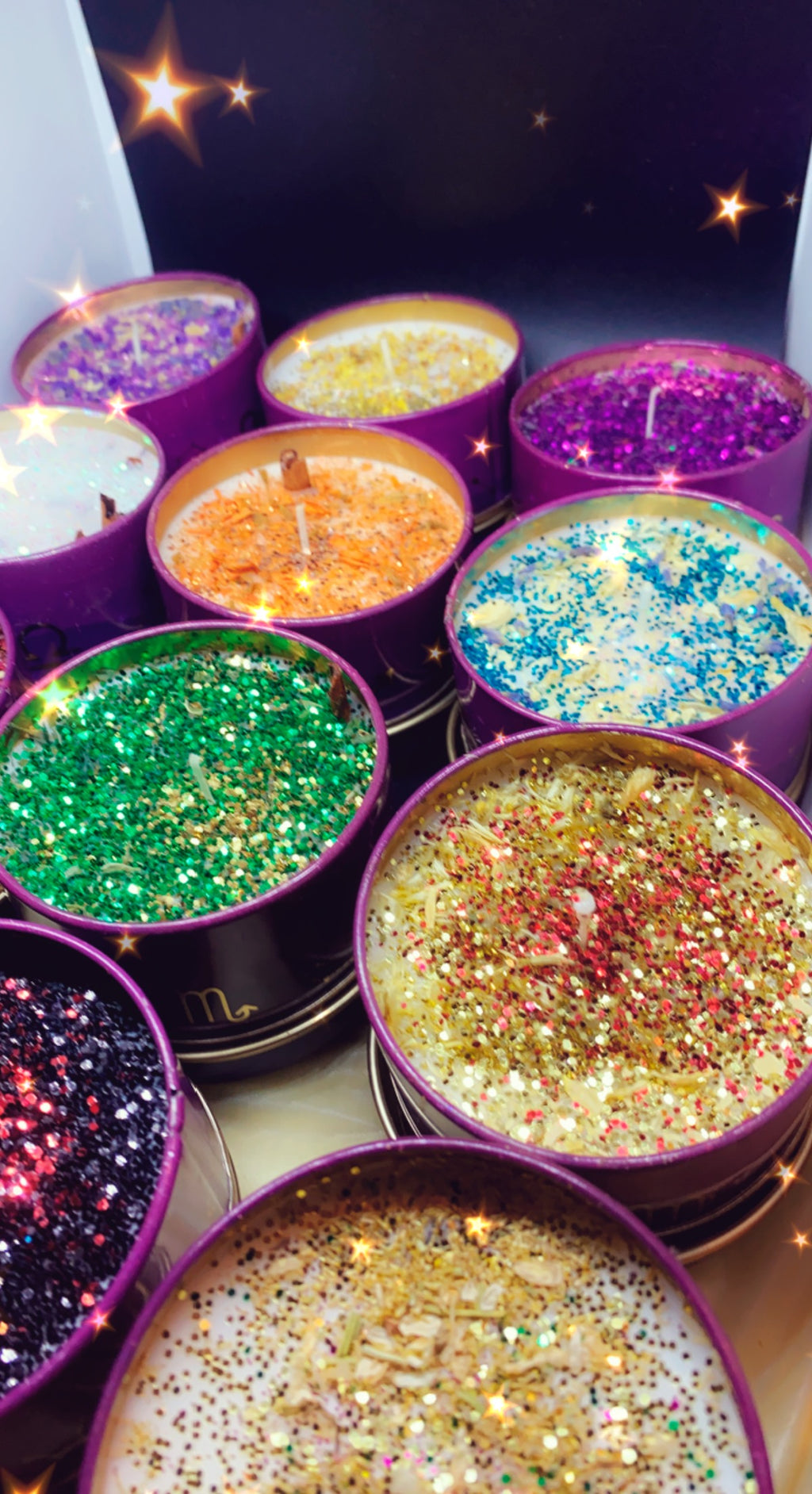 Spiritual Zodiac candles.