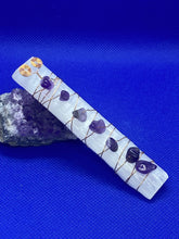Load image into Gallery viewer, Amethyst Wand with (Selenite Crystal )
