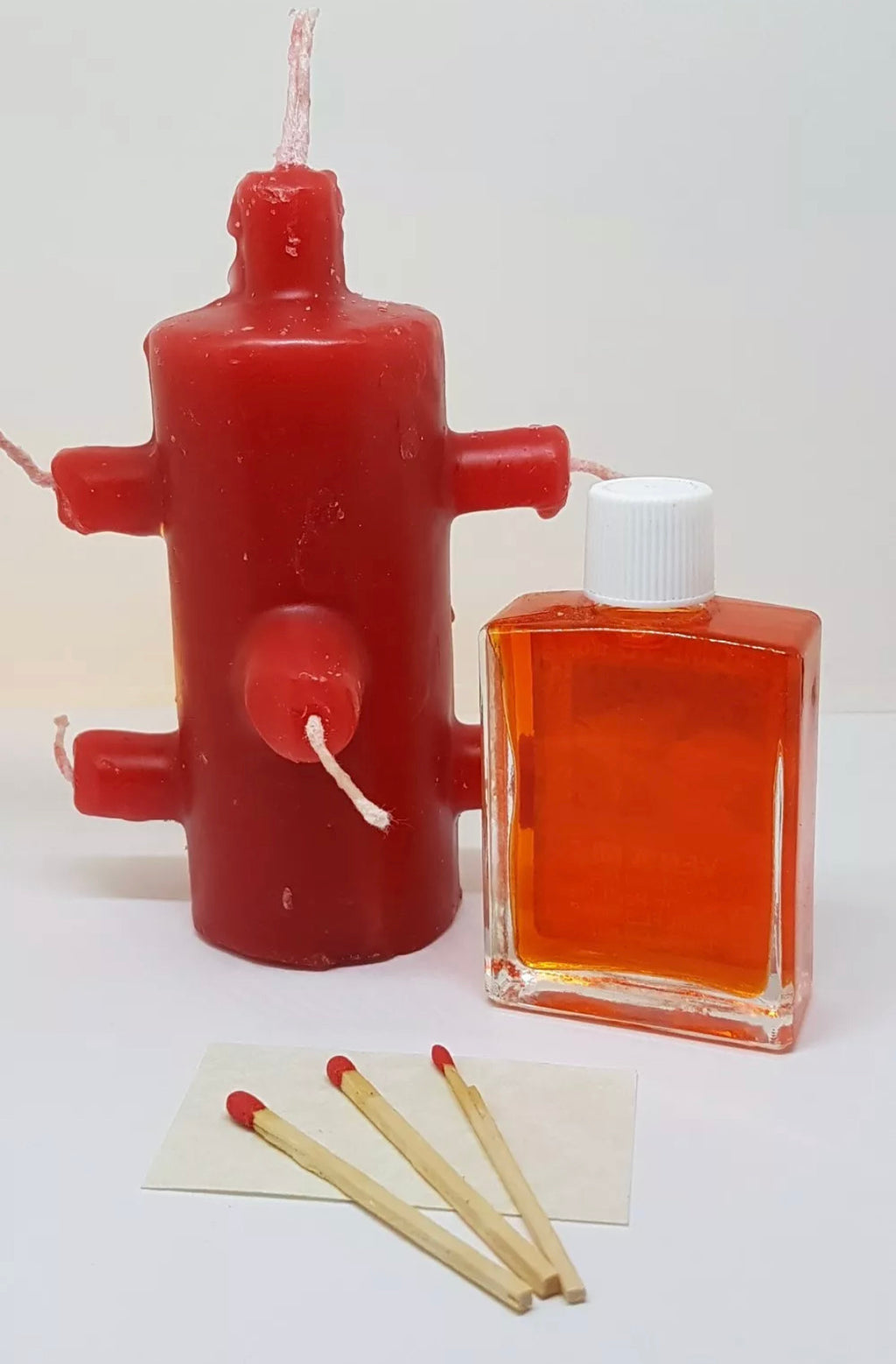 7 MECHAS ROJA VELA PODEROSA PARA TRABAJOS DE AMOR Y AMARRES KIT COMPLETO, SEVEN WICK CANDLE RED COMPLETE KIT FOR LOVE AND LOOP WORK INSTRUCTIONS INCLUDED